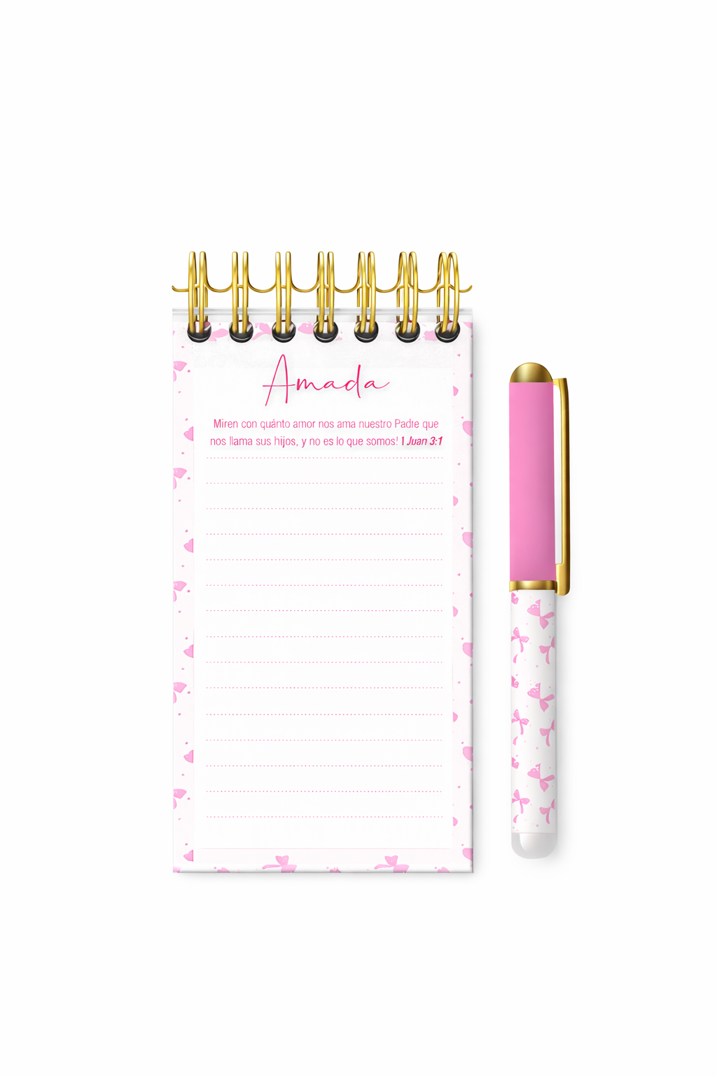 Notepad y Boligrafo- Amada