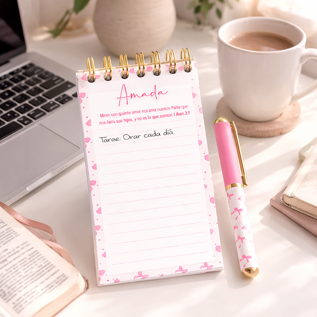 Notepad y Boligrafo- Amada