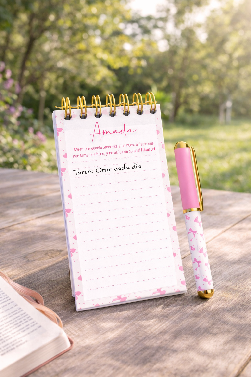 Notepad y Boligrafo- Amada