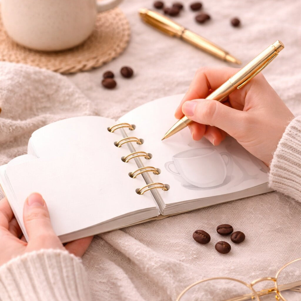 Libreta troquelada Café