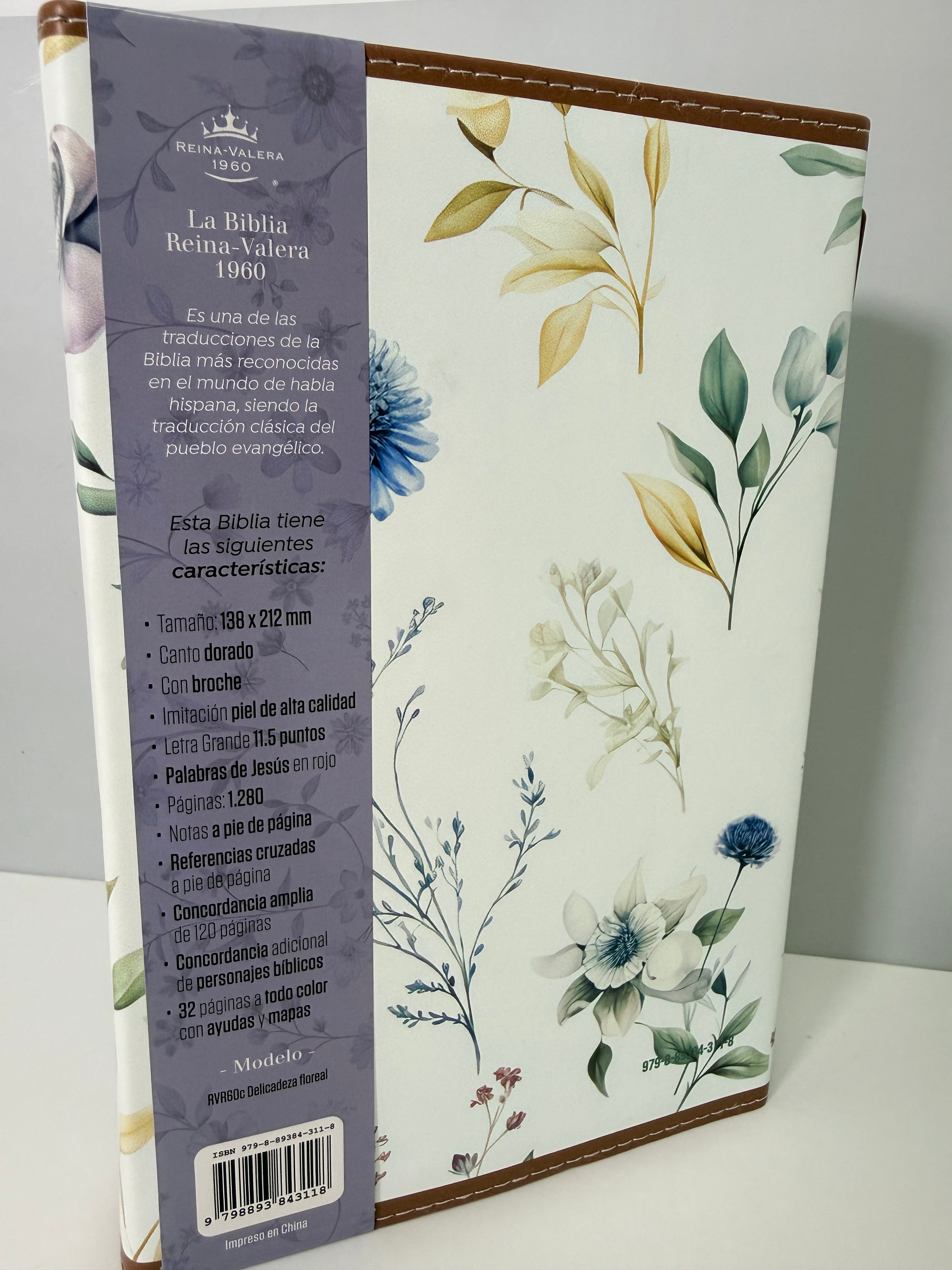 Biblia Ideal Rvr60 Primavera floreada solapa