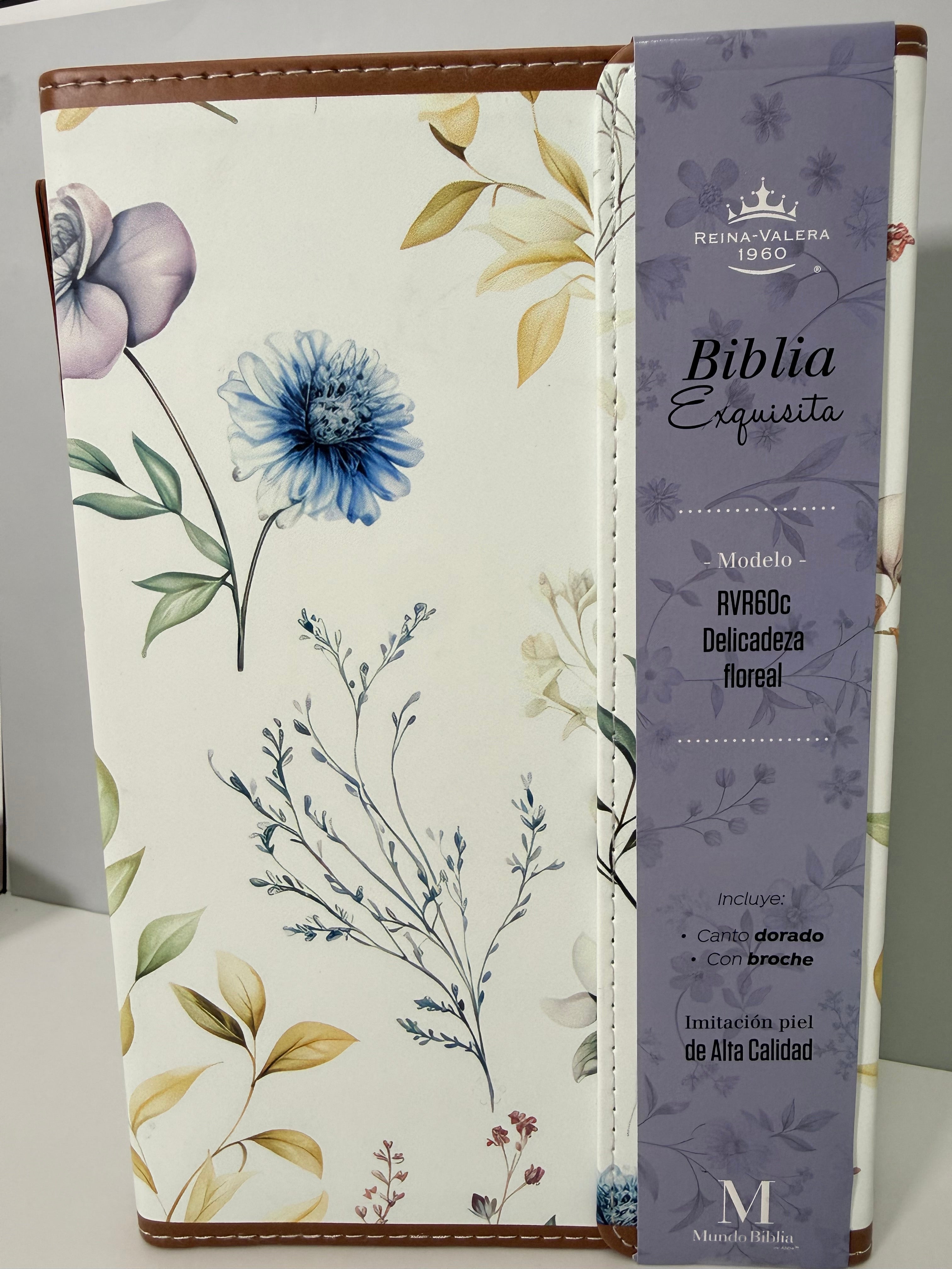 Biblia Ideal Rvr60 Primavera floreada solapa