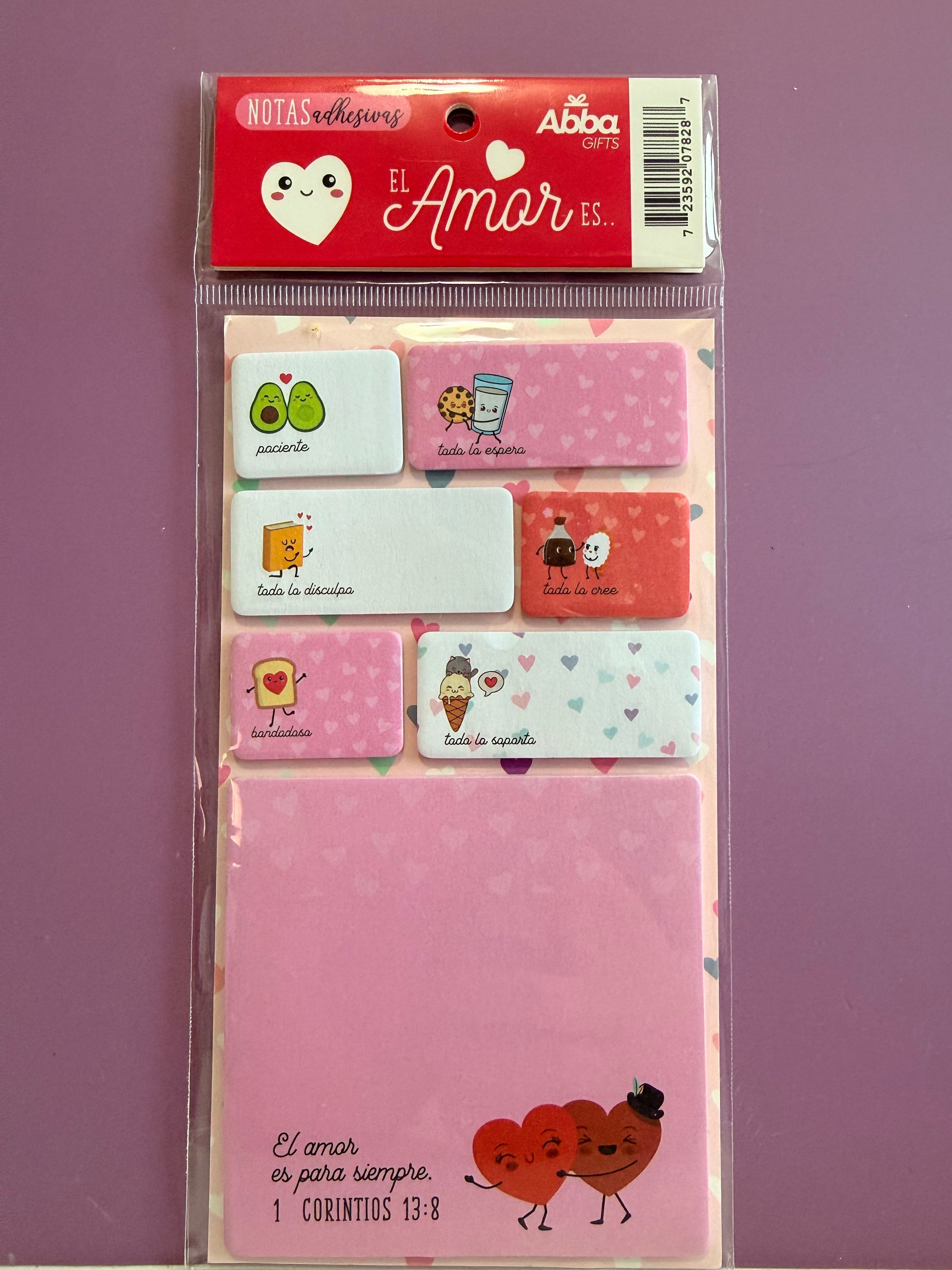 Pack sticky notes - Amor