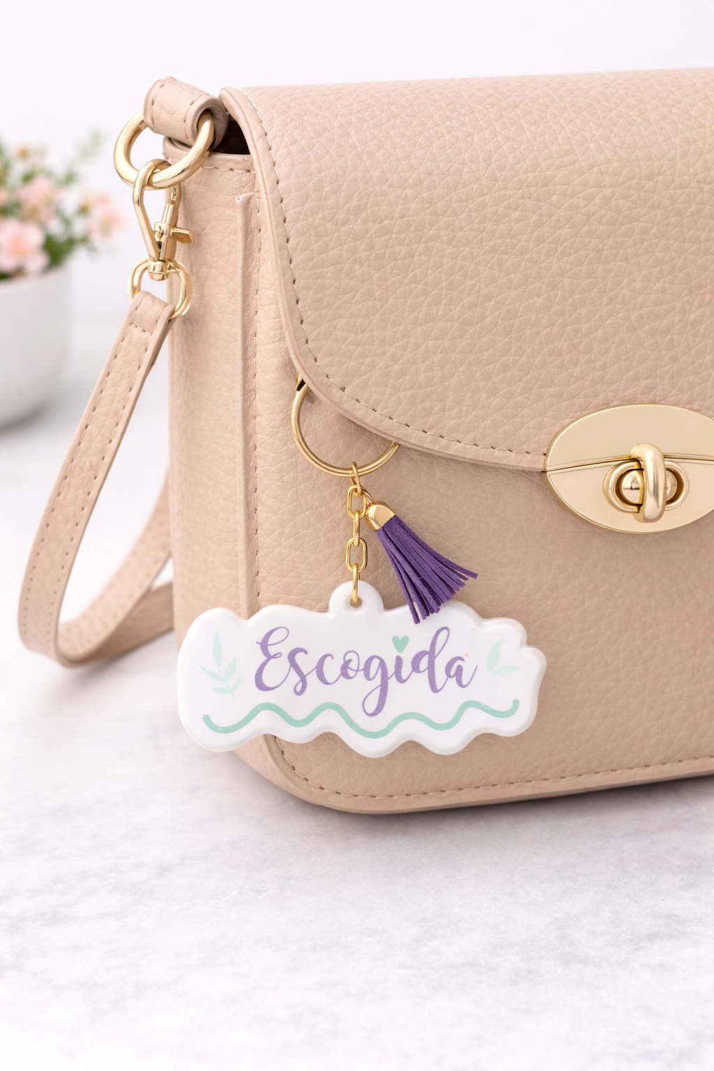 Llavero Acrilico con Tassel - Escogida