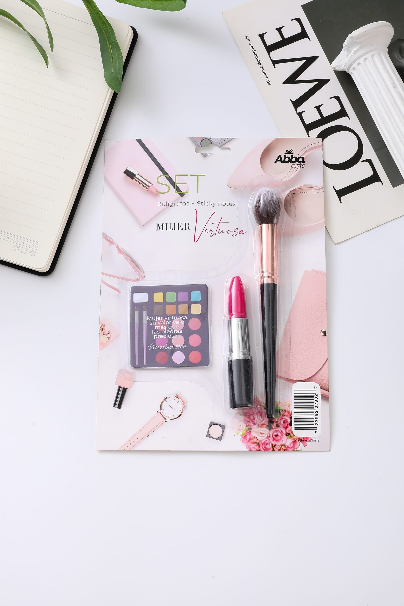 Pack creativo de dos bolígrafo y sticky notes - Variedad