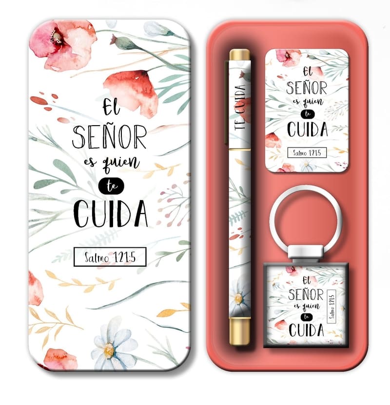 Conjunto bolígrafo llavero y tarjeta - Variedad