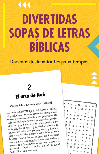 Divertidas sopas de letras bíblicas - Pura Vida Books