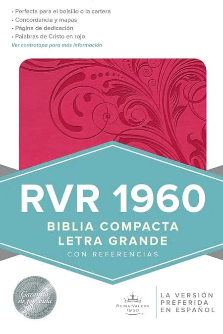 Santa Biblia Reina Valera 1960 con concordancia rosa