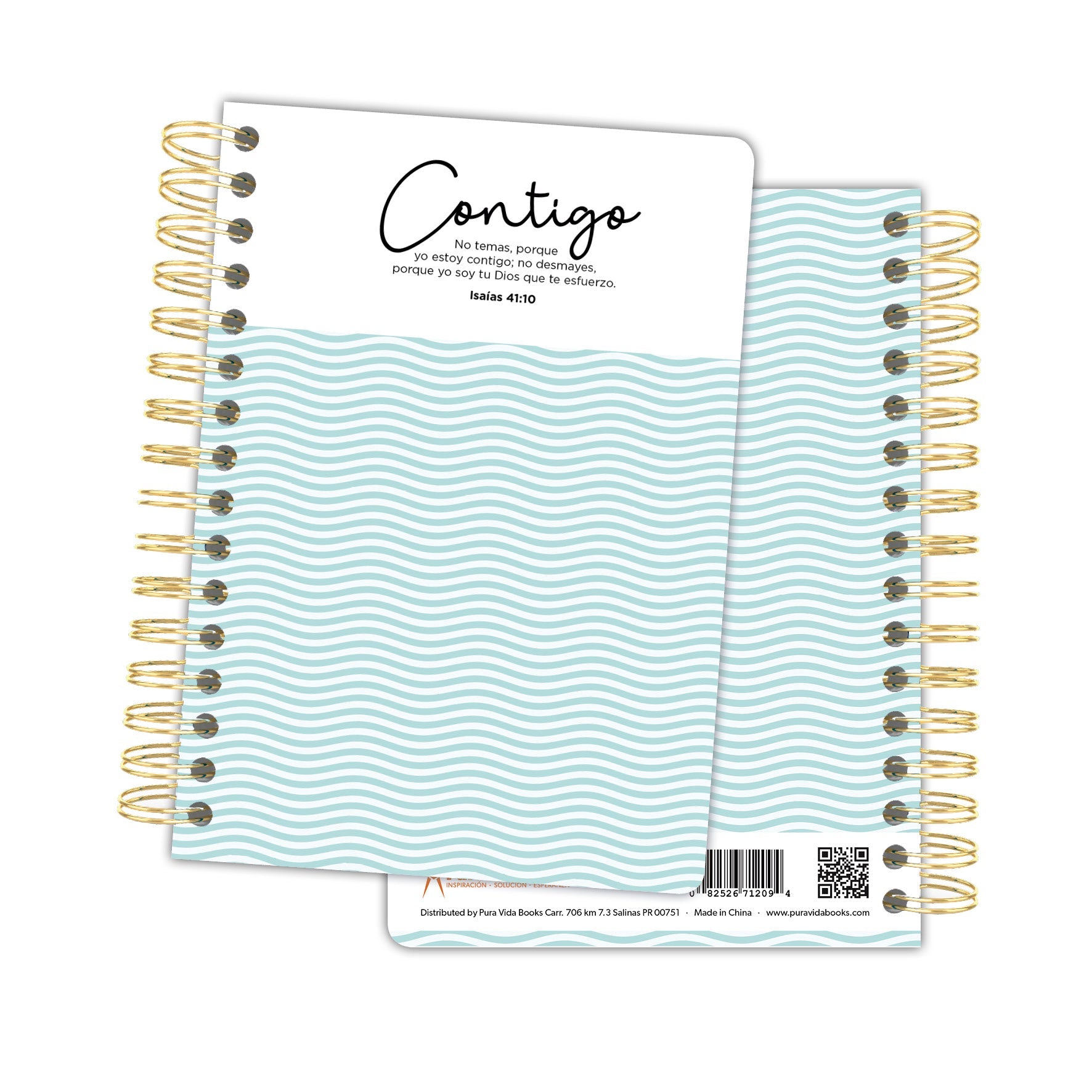 Contigo - Libretas Lineas & Flores - Pura Vida Books