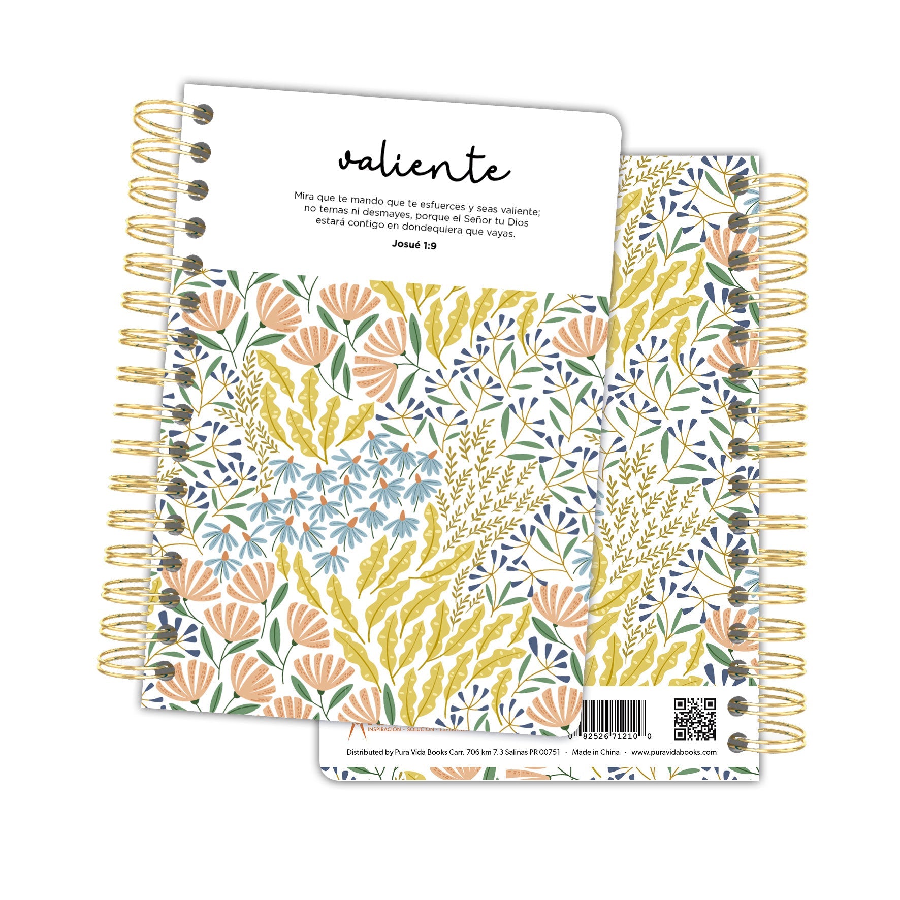 Valiente - Libretas Lineas & Flores - Pura Vida Books