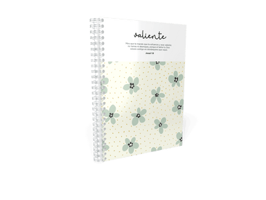 Valiente - Libretas Lineas Flores II - Pura Vida Books